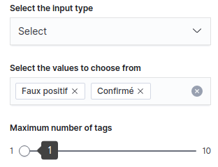 Select input type
